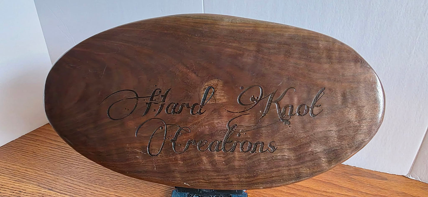 “KING SH*T” Walnut & Epoxy Plaque – 13" x 7" x 2" – Handcrafted Premium Décor