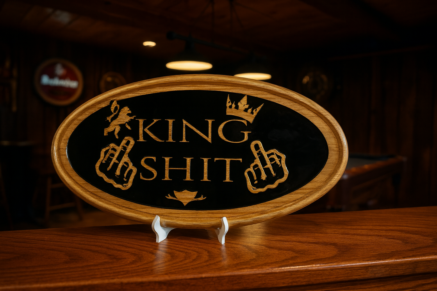 King shit sign