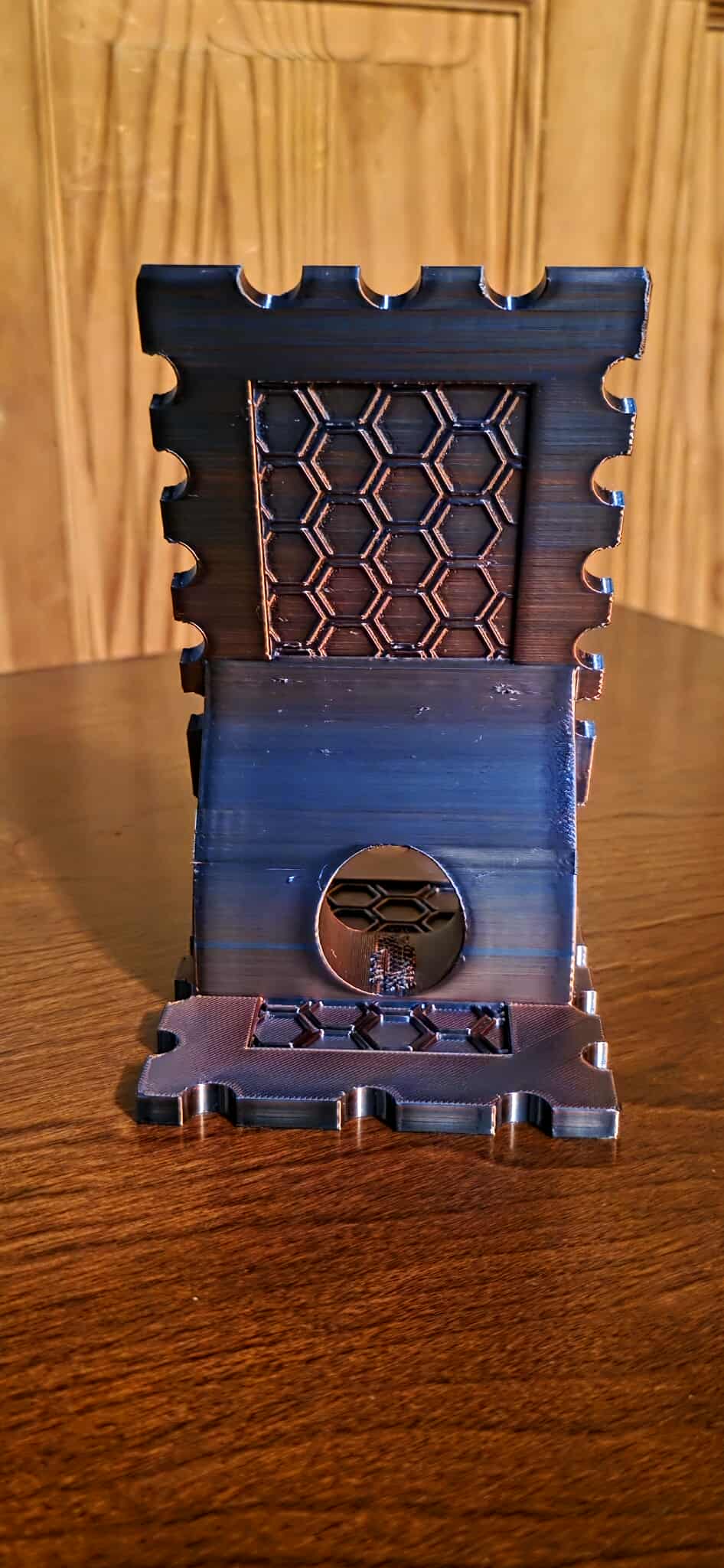 HexGrip™ 3D Printed Cell Phone Stand – 6" Tall – Heavy-Duty Honeycomb Design