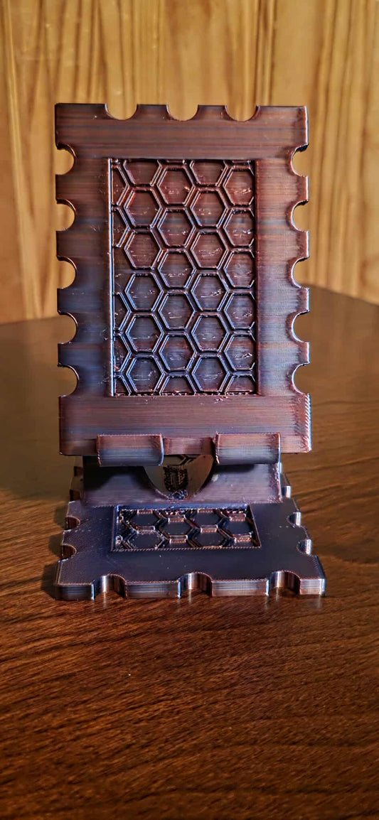 HexGrip™ 3D Printed Cell Phone Stand – 6" Tall – Heavy-Duty Honeycomb Design