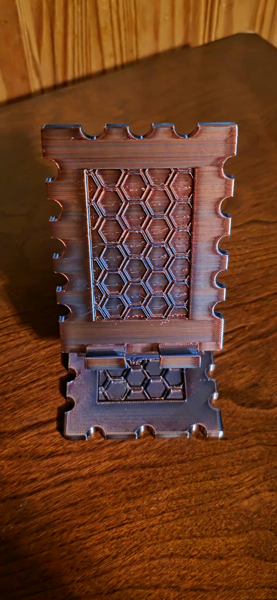 HexGrip™ 3D Printed Cell Phone Stand – 6" Tall – Heavy-Duty Honeycomb Design