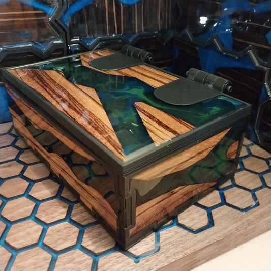 Handcrafted resin box