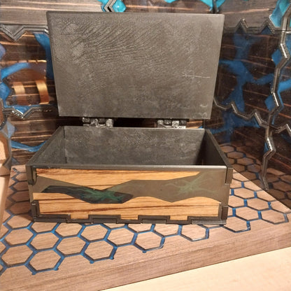 Handcrafted resin box