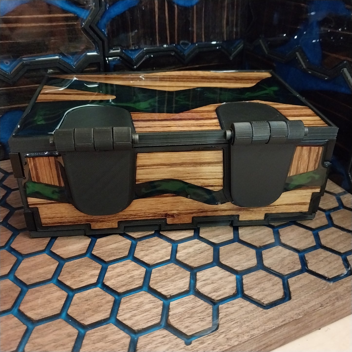 Handcrafted resin box
