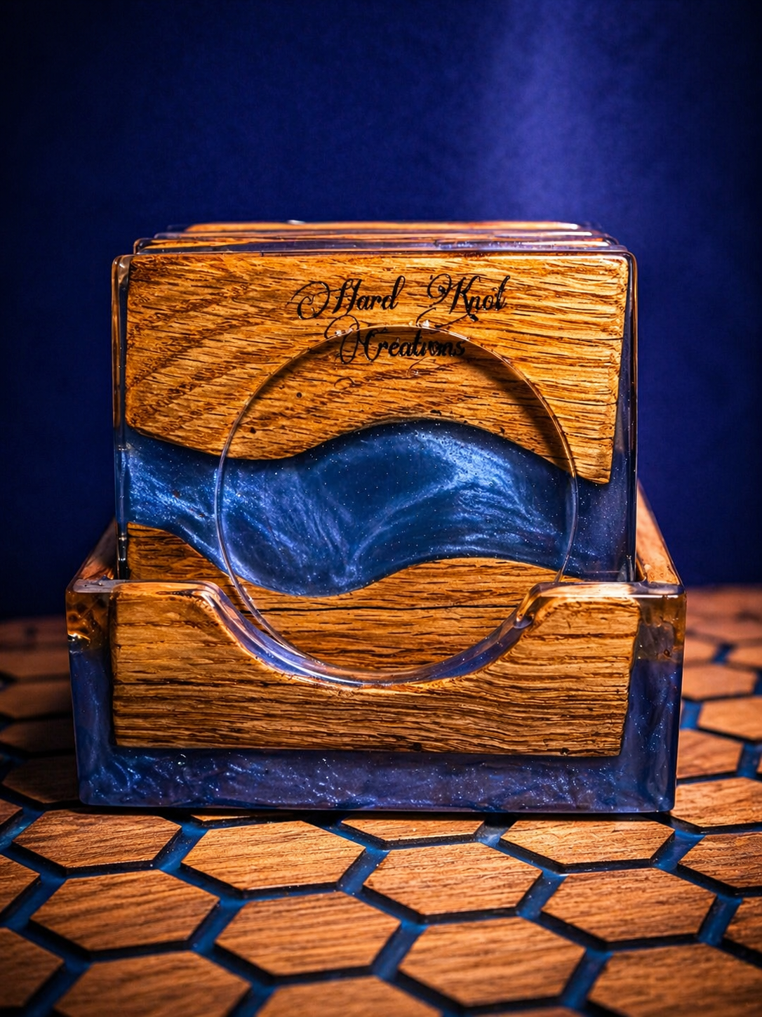 Epoxy river resin coasters