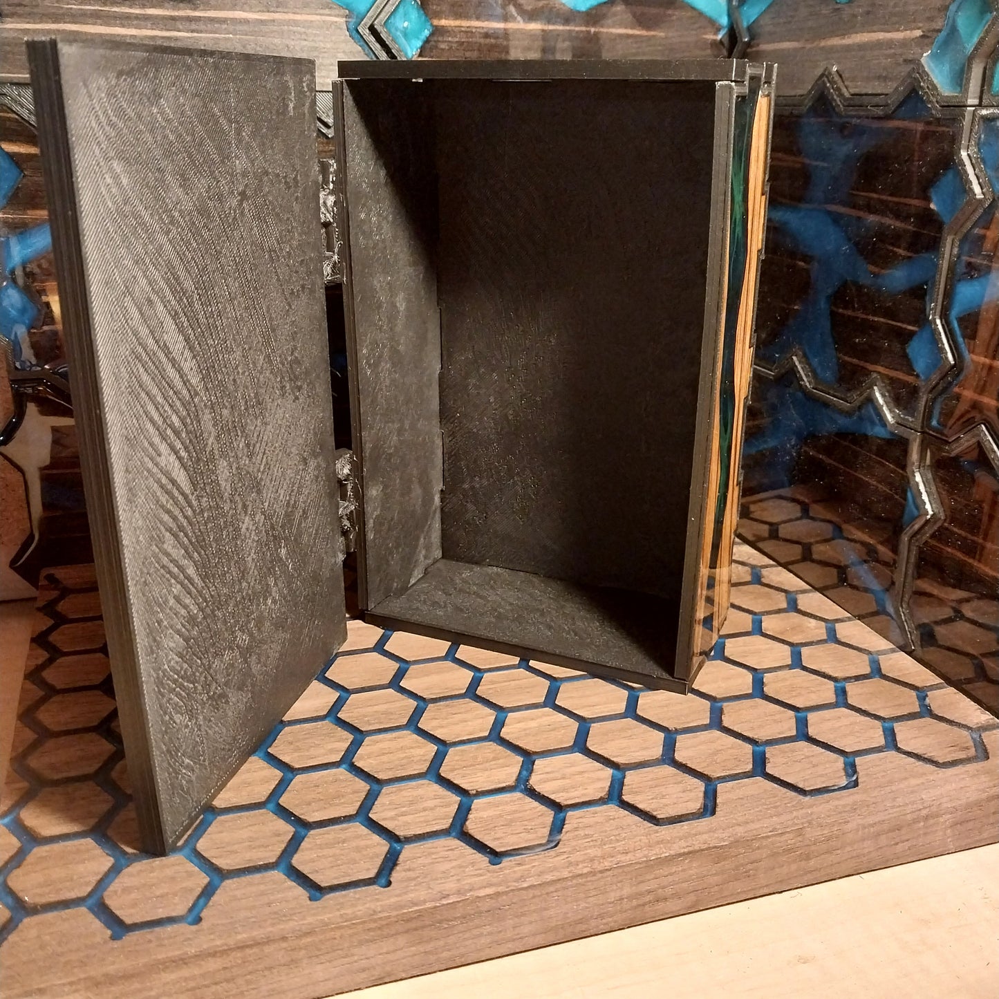 Handcrafted resin box