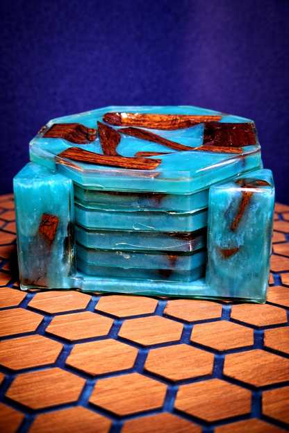 Resin coasters