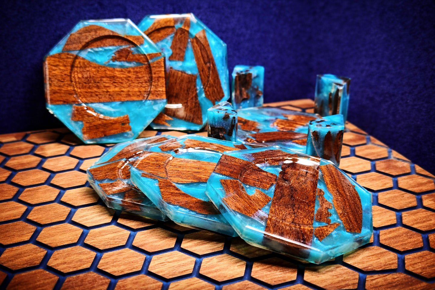 Resin coasters