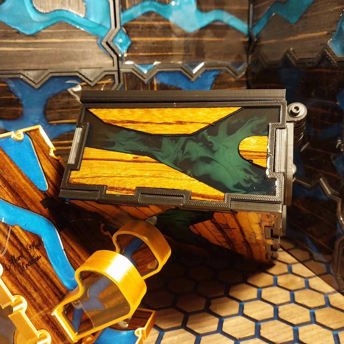 Handcrafted resin box