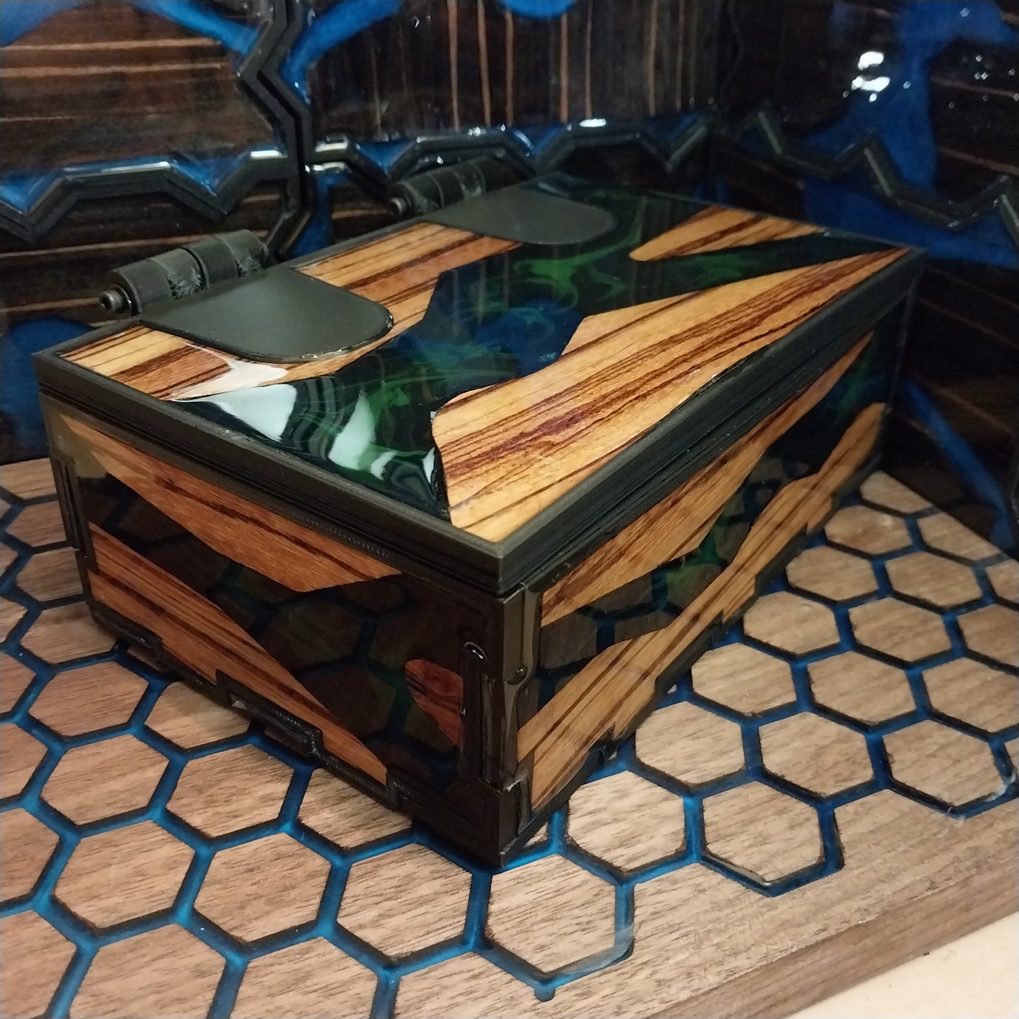 Handcrafted resin box